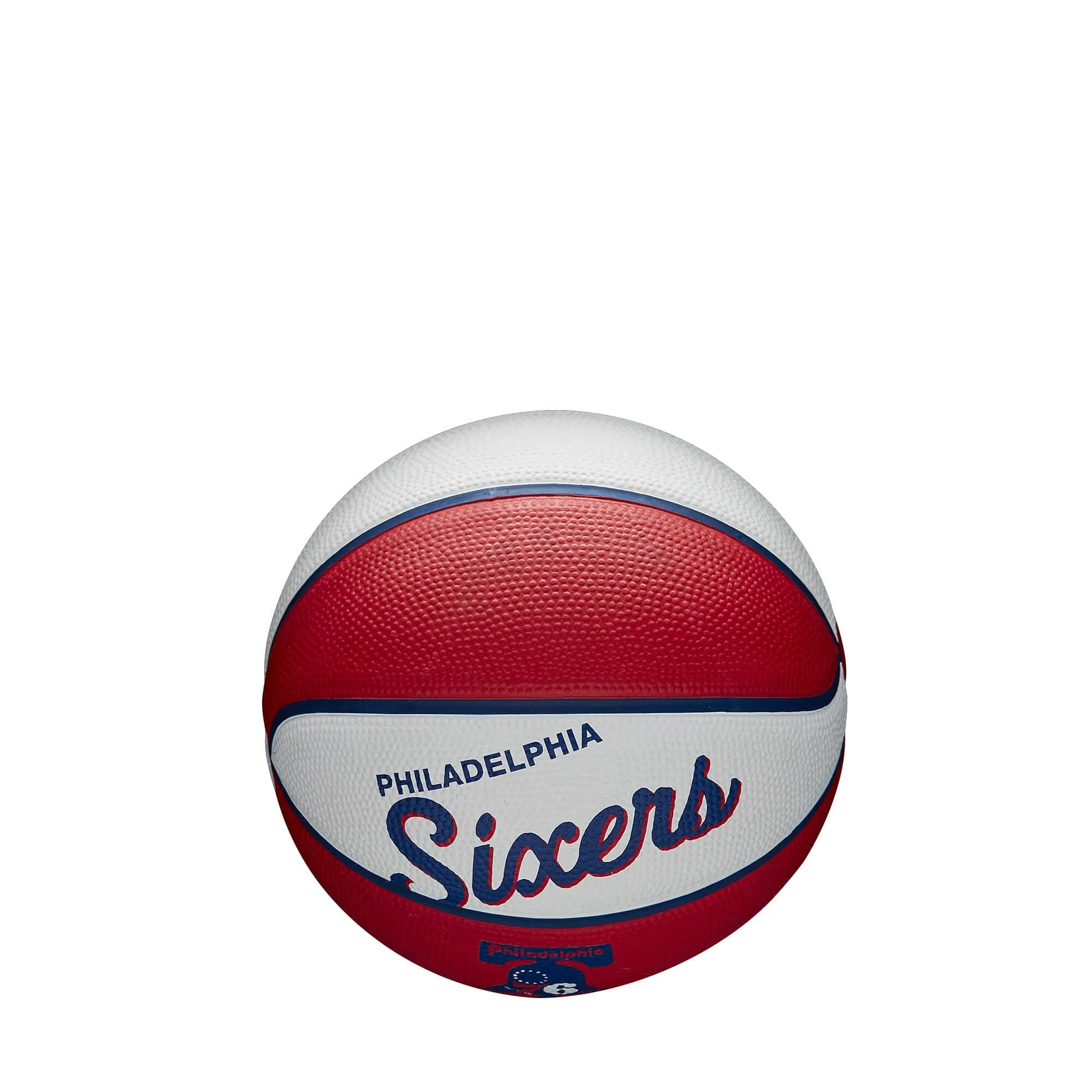 Basketbalová lopta Wilson NBA Team Retro Mini Philadelphia 76ers (veľkosť 3)