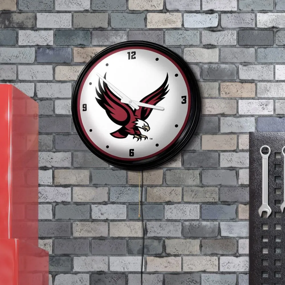 Boston College Eagles: Eagle - Retro Lighted Wall Clock