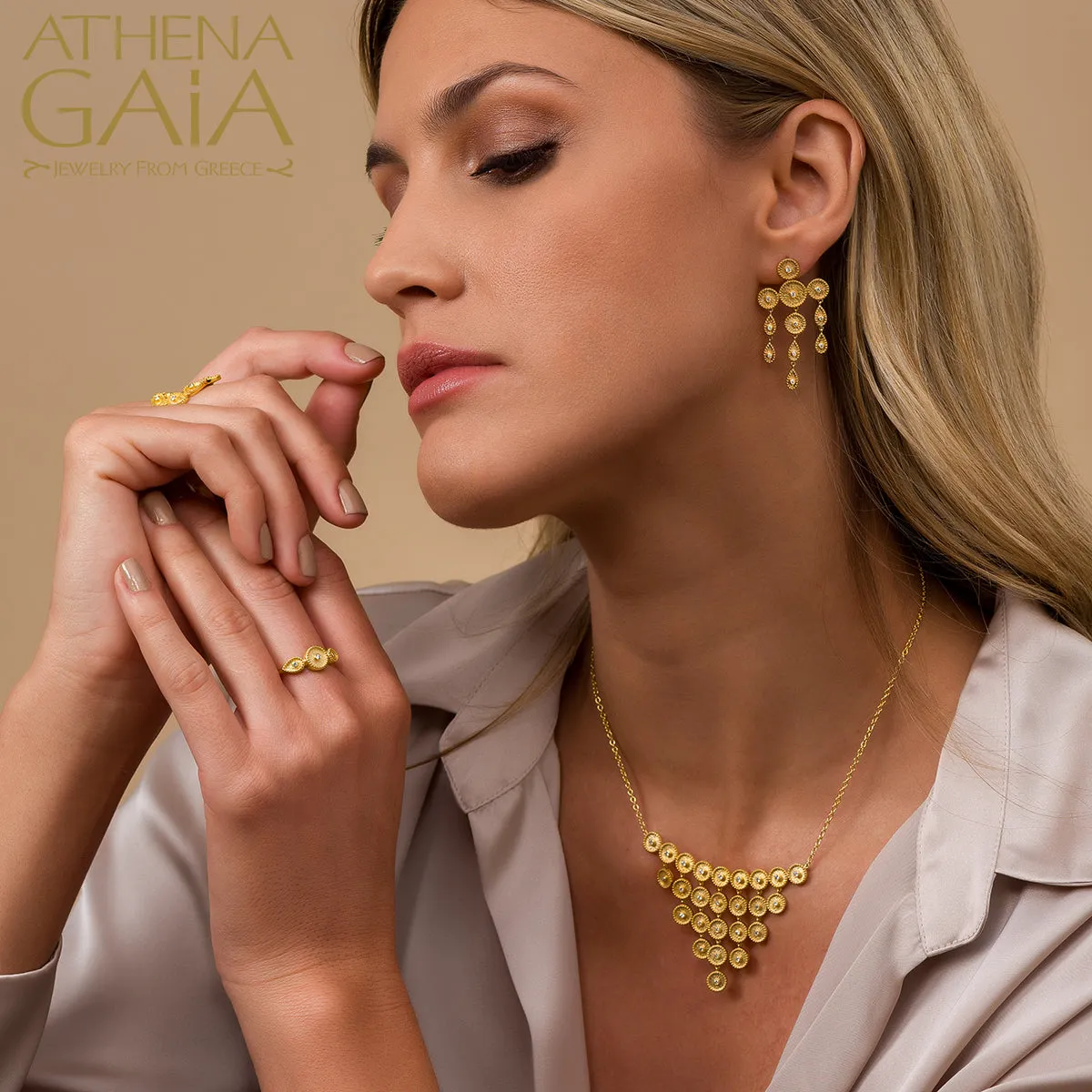 Geometric Single Drop Bracelet