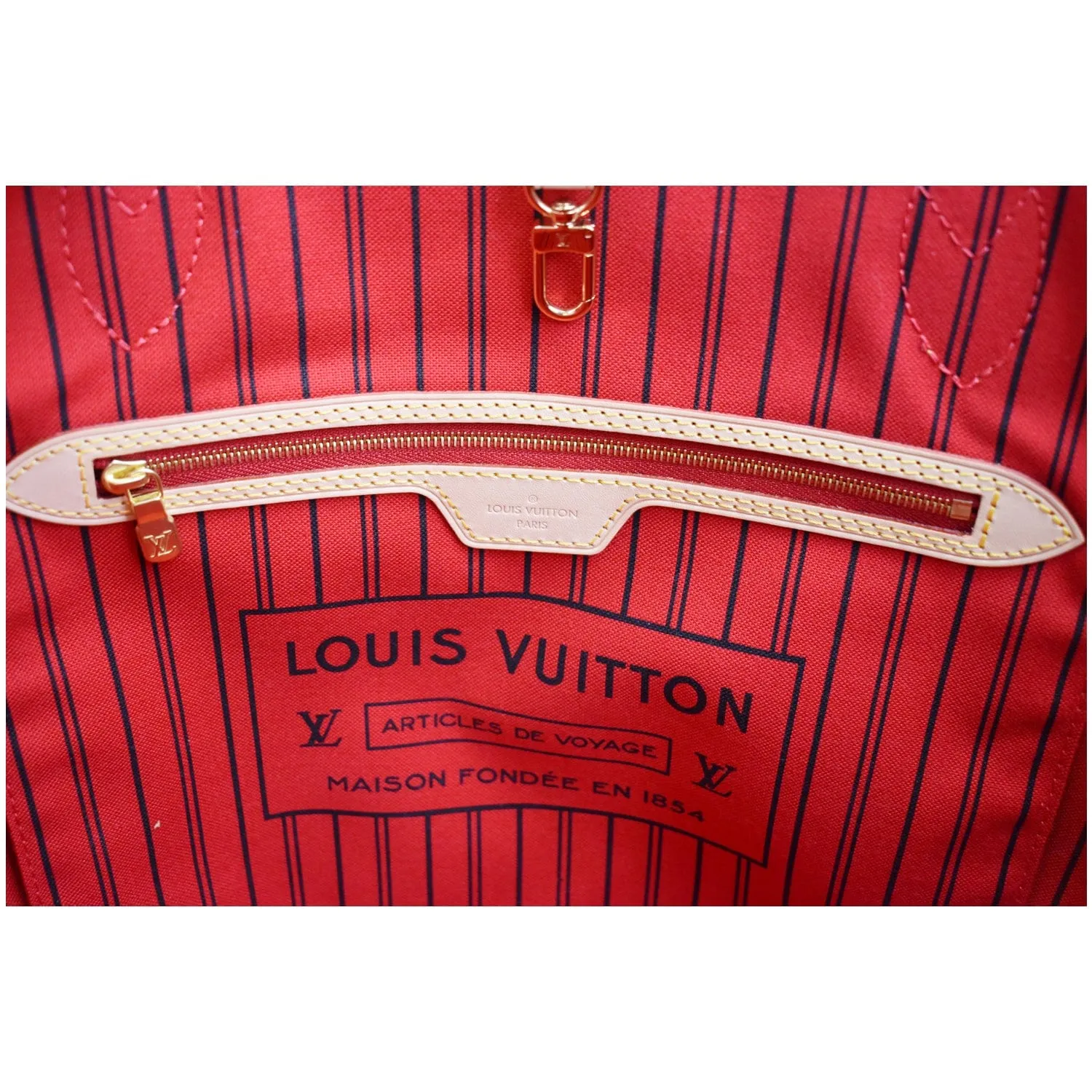 LOUIS VUITTON Neverfull MM Monogram Canvas Tote Bag Brown - New Year Deals