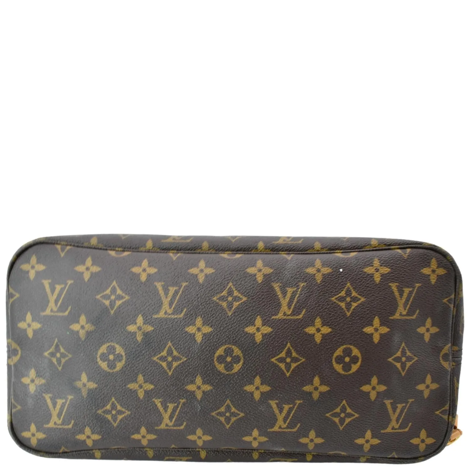 LOUIS VUITTON Neverfull MM Monogram Canvas Tote Bag Brown