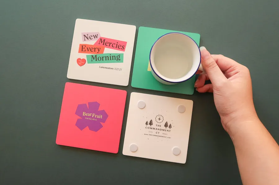 (Simple Geometry) Bear Fruit {Coasters}